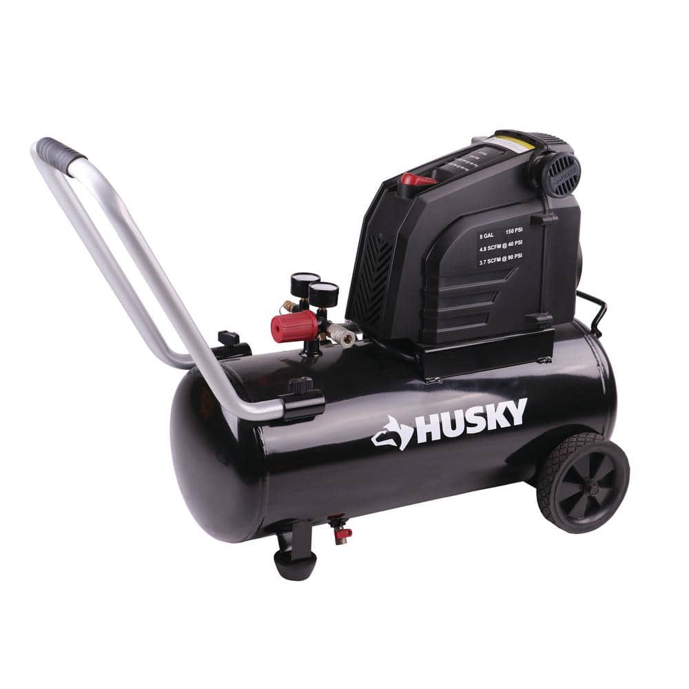 HUSKY 8G 150 PSI HOTDOG COMPRESSOR Cleveland Bargain Warehouse