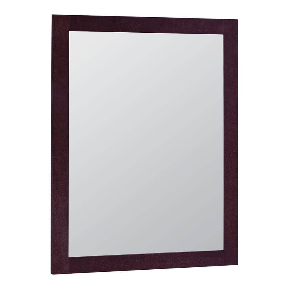 Modular 24 in. x 31 in. Framed Vanity Mirror in Java Modular 24 in. x 31 in. Framed Vanity Mirror in Java