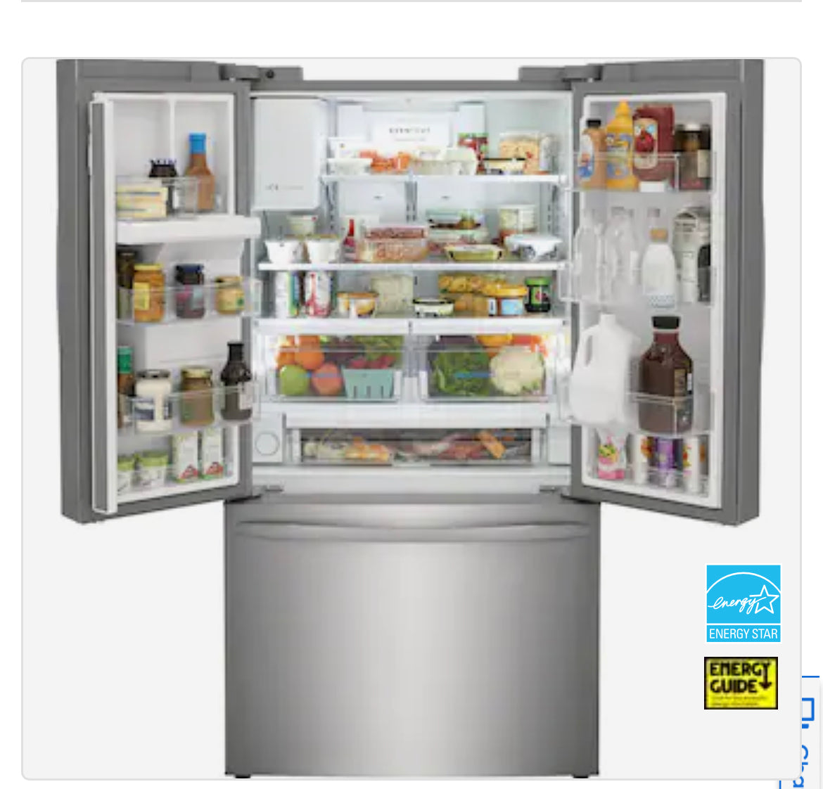 Frigidaire 27.8-cu ft French Door Refrigerator with Ice Maker