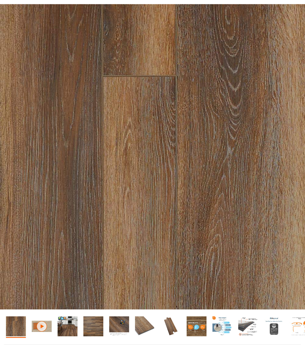 Forest Path 20 MIL x 9.1 in. W x 48 in. L Click Lock Waterproof Luxury  Vinyl Plank Flooring (15.2 sqft/case)