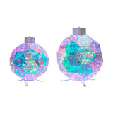 Member's Mark Pre-Lit Prismatic Ornaments, Set of 2