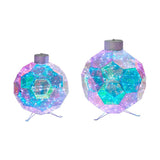 Member's Mark Pre-Lit Prismatic Ornaments, Set of 2