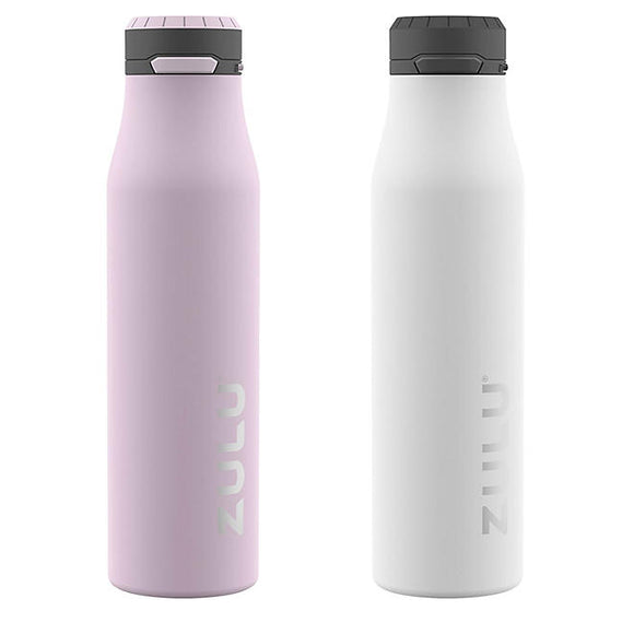 ZULU 26 oz. Stainless Insulated Water Bottle, 2 Pack, Choose Color