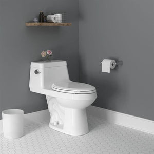 American Standard Colony White WaterSense Elongated Chair Height Toilet 12-in Rough-In Size (ADA Compliant)