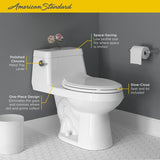 American Standard Colony White WaterSense Elongated Chair Height Toilet 12-in Rough-In Size (ADA Compliant)