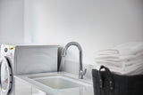 KOHLER Cape Dory Undermount 33-in x 22-in White Cast Iron Single Bowl 5-Hole Kitchen Sink