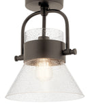 Kichler Aldean 10-in Olde Bronze Incandescent Semi-flush Mount Light