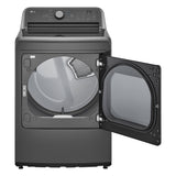 LG 7.3-cu ft Vented Electric Dryer (Matte Black) ENERGY STAR