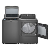 LG 7.3-cu ft Vented Electric Dryer (Matte Black) ENERGY STAR