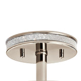 Kichler Angelica 13-in Polished Nickel Modern/Contemporary Incandescent Semi-flush Mount Light