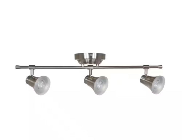 Hampton Bay
Solo 2 ft. 3-Light Satin Nickel LED Fixed Track with 400 LM/Head 1000027276