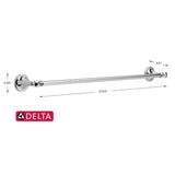 Delta Silverton Polish Chrome Towel Bar 24 in. L Die Cast Zinc