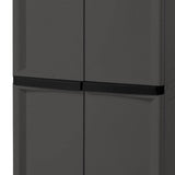 Sterilite Adjustable 4-Shelf Storage Cabinet With Doors, Gray | 01423V01