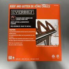 Everbilt 60ft. Roof De-Icing Cable Kit Gutter Downspouts Winter Mounting Cable