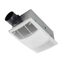 Broan-NuTone Non-Lit PowerHeat Bathroom Exhaust Fan and Heater, 80 CFM, 1.5 Sones, White 80 CFM No Light Fan and Heater