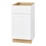 Avondale Shaker Alpine White Quick Assemble Plywood 18 in Base Kitchen Cabinet (18 in W x 24 in D x 34.5 in H)