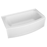 Ovation Curve 60 in. x 30 in. Soaking Bathtub with Right Hand Drain in Arctic White