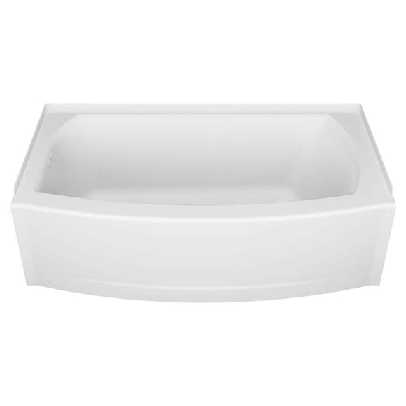 American Standard Ovation Curve 60 in. Left Drain Rectangular Apron Front Bathtub in Arctic White