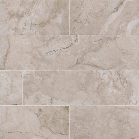 Oasis Beige 9 in. x 18 in. Ceramic Wall Tile (21.8 sq. ft. / Case )