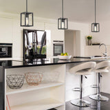 Wesson 1-Light Smooth Black Mini-Pendant