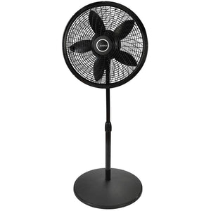 "18"" BLK ADJ-HEIGHT OSCLLTNG PED FAN"