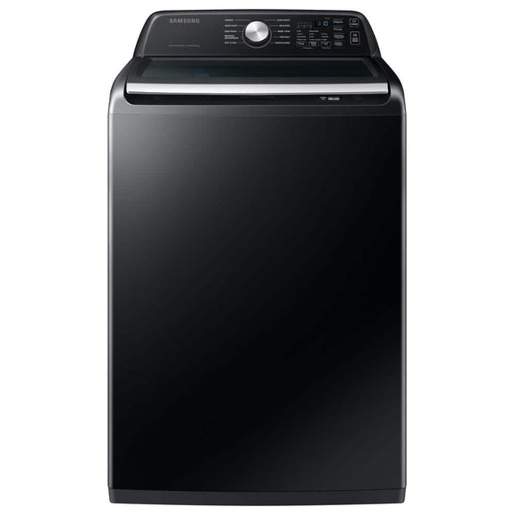 4.7 cu.ft. Large Capacity Smart Top Load Washer with Active WaterJet in Brushed Black