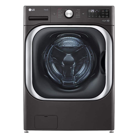 LG 5.2 cu. Ft Stackable SMART Front Load Washer in WHITE with Steam & Turbowash Technology