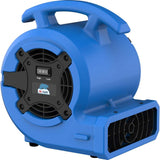 1/8 HP Air Mover Carpet Dryer Floor Blower Fan for Home Use in Blue