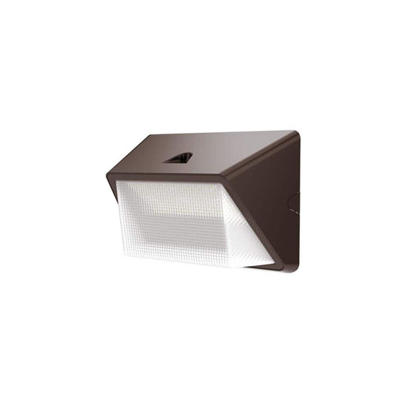 675-Watt Equivalent Integrated LED Bronze Commercial Refractor Wall Pack Light, 4000K