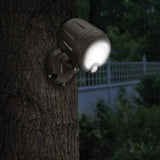 Outdoor 250 Lumen Battery Powered Motion Activated Integrated LED Security Light, Brown