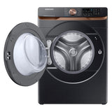 Samsung 5 cu. ft. Extra Large Capacity Smart Front Load Washer in Brushed Black with Super Speed Wash and Steam