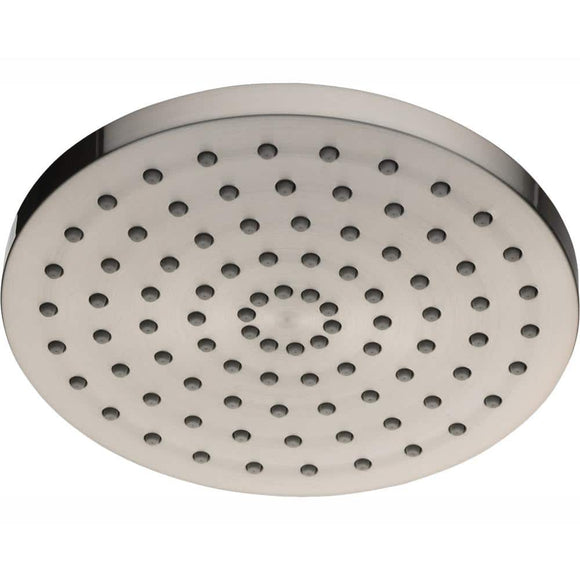 1-Spray 8 in. Single Wall Mount Fixed Shower Head in Brushed Nickel