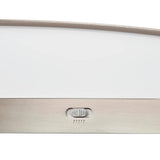 Astrid 24 in. Brushed Nickel 5-CCT LED Bathroom Vanity Light Bar with Frosted Glass