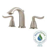 Pfister LF049ST0K Santiago 2-Handle 8 Widespread Bathroom Faucet in Brushed Nickel 12 gpm