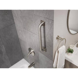 16 in. L x 2.5 in. Grab Bar in Brushed Stainless Steel