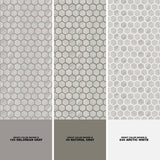 Carrara 10 in. x 12 in. x 6.35mm Ceramic Hexagon Mosaic Floor and Wall Tile (9.72 sq. ft./Case)