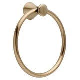 Delta Lahara Wall Mount Round Closed Towel Ring Bath Hardware Accessory in Champagne Bronze