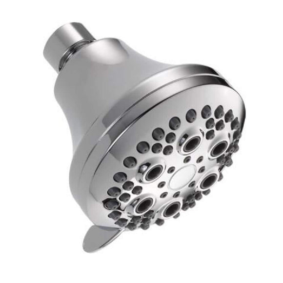 5-Spray Patterns 1.75 GPM 4 in. Wall Mount Fixed Shower Head in Chrome