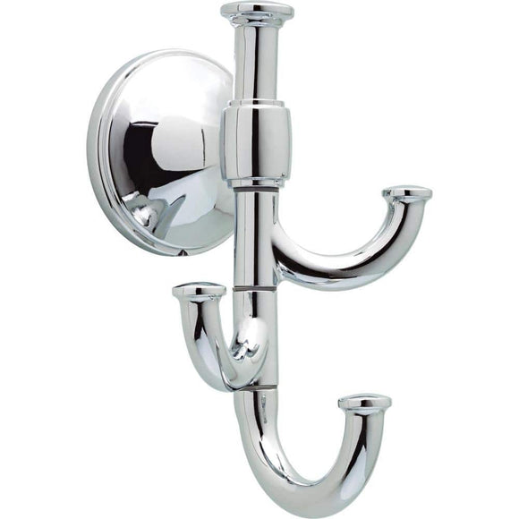 Accolade Wall Mounted Expandable 3-Prong J-Hook Towel Hook in Polished Chrome