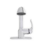 Dunning Single-Handle Pull-Out Laundry Faucet with Dual Spray Function in Chrome