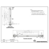 Legend 31.625 in. to 32.625 in. x 69 in. Framed Hinged Shower Door in Chrome with Clear Glass