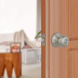 Hartford Satin Nickel Bed/Bath Door Knob Contractor Pack (6-Pack)