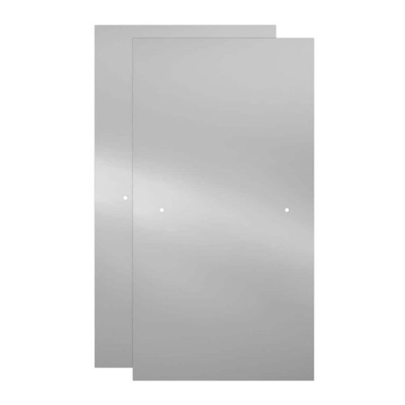 29-3/4 in. x 55-1/2 in. x 3/8 in. (10mm) Frameless Sliding Bathtub Door Glass Panels in Clear (For 50-60 in. Doors)