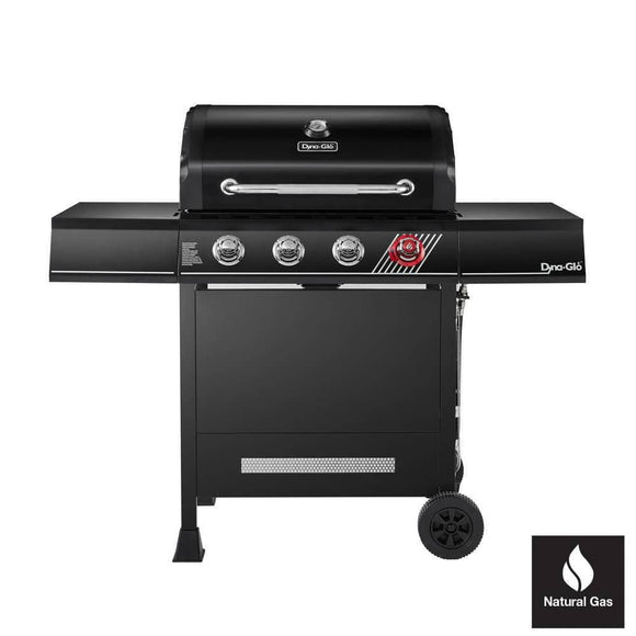 4-Burner Natural Gas Grill in Matte Black with TriVantage Multi-Functional Cooking System