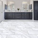 Emerald Bay Marble 22 MIL x 11.9 in. W x 23.8 in. L Click Lock Waterproof Vinyl Tile Flooring (17.7 sq. ft./case)