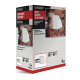 Wide Mouth Dryer Vent Hood in White