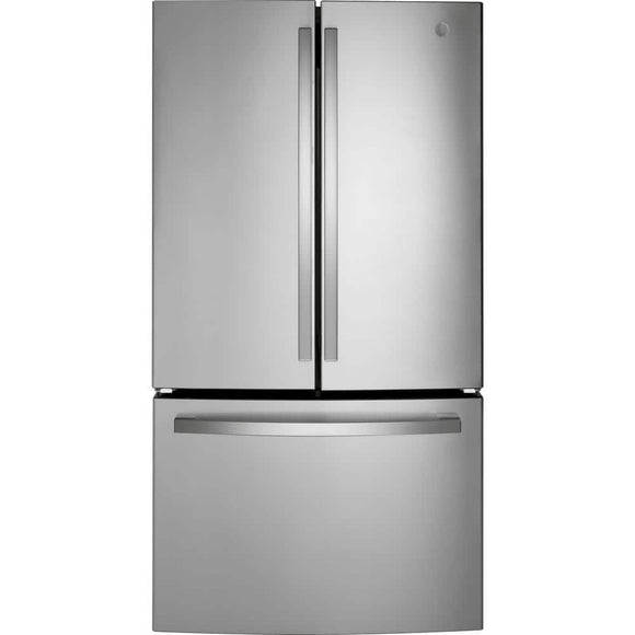 GE 27 cu. ft. French Door Refrigerator in Fingerprint Resistant Stainless with Internal Dispenser, ENERGY STAR