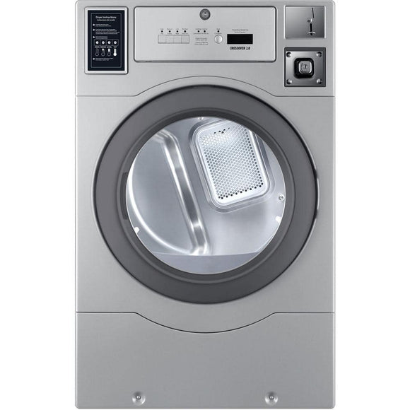 Commercial Laundry 7 cu. ft. Gray Electric Dryer Coin-Operated and Free Use