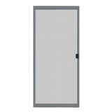 36 in. x 80 in. Adjustable Fit Gray Metal Sliding Patio Screen Door