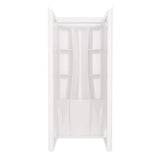 Delta Classic 500 32 in. W x 73.25 in. H x 32 in. D 3-Piece Direct-to-Stud Alcove Shower Surrounds in High Gloss White